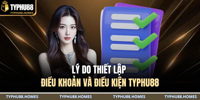 Lý do thiết lập điều khoản và điều kiện TYPHU88